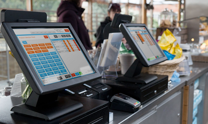 this image shows POS systems for electronic stores