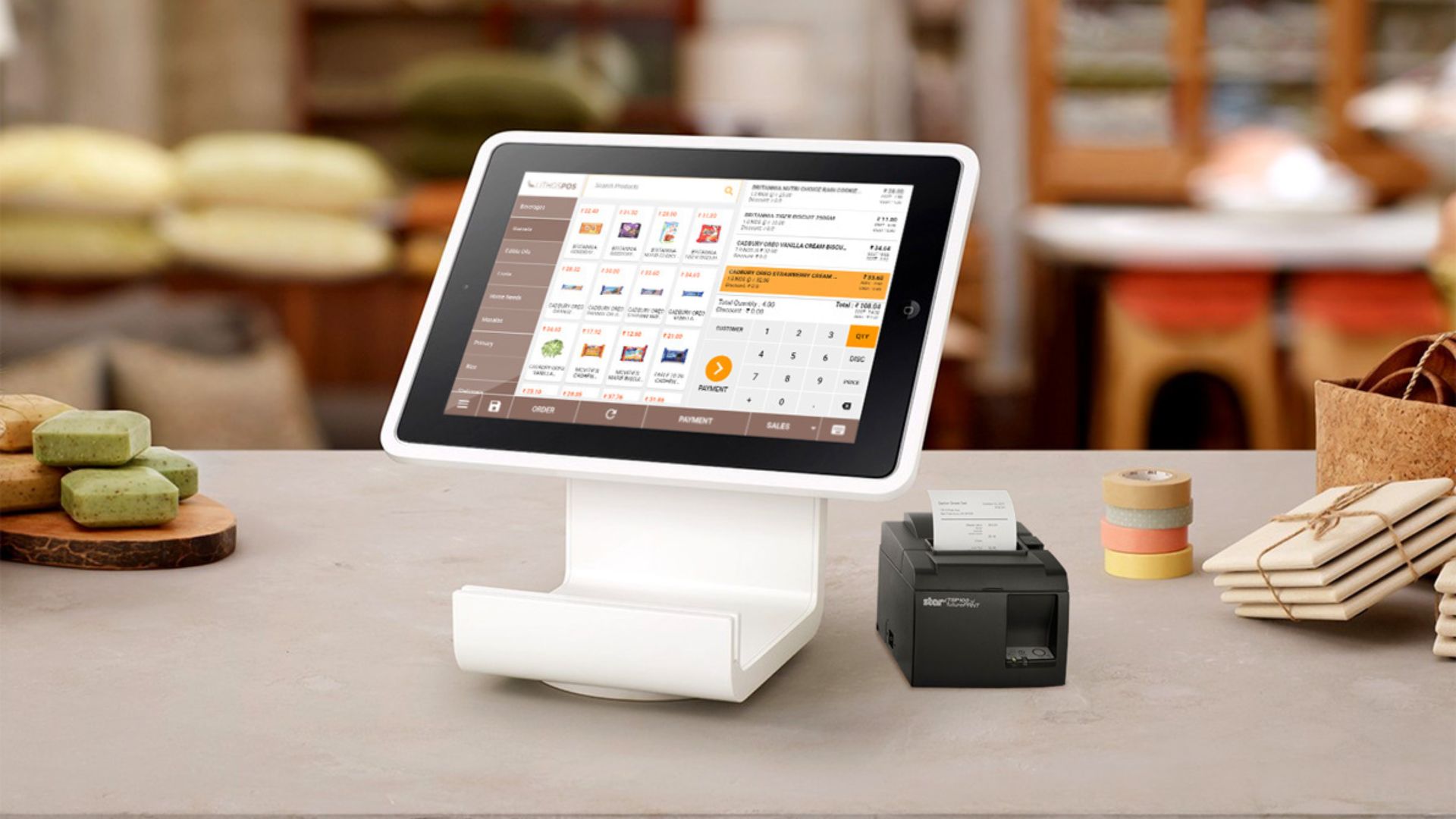 this image shows a POS System for a Catering Business